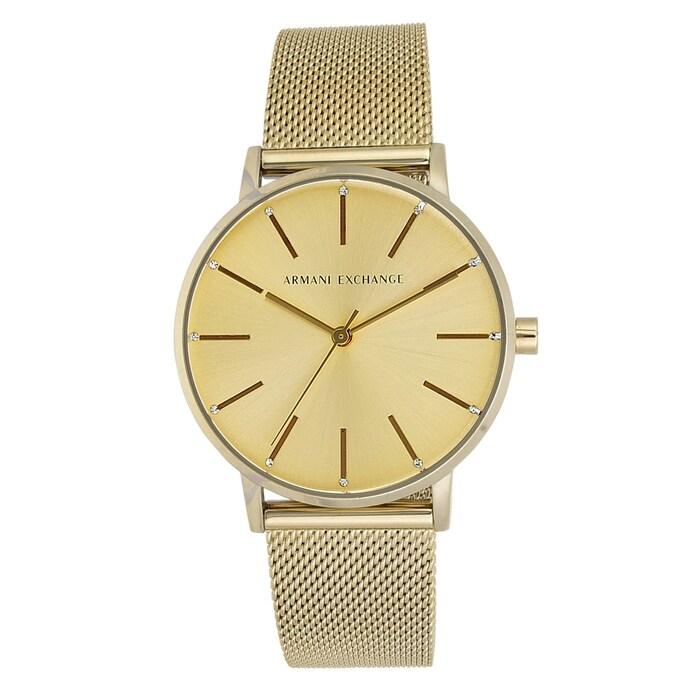 armani exchange lola gold watch ax5536