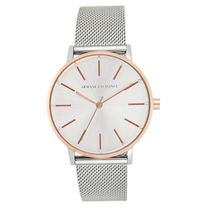 armani exchange lola silver watch ax5537