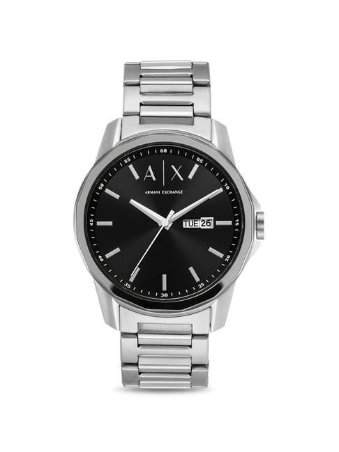 armani exchange silver watch ax1733