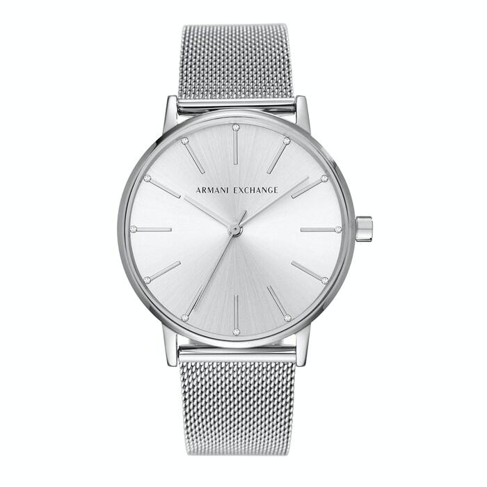 armani exchange silver watch ax5535