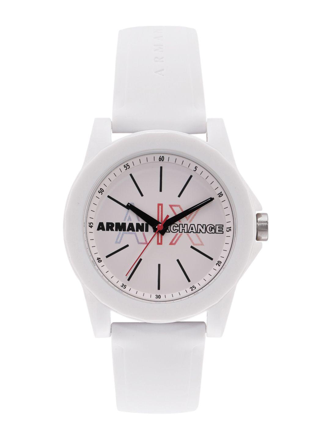 armani exchange women printed analogue watch ax4372