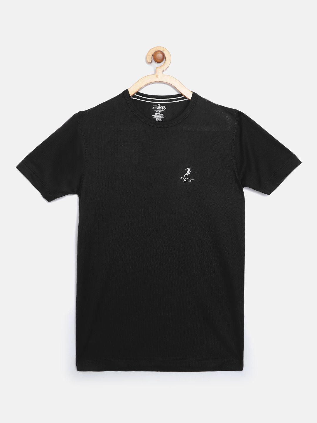 armisto-boys-black-solid-dri-fit-badminton-t-shirt