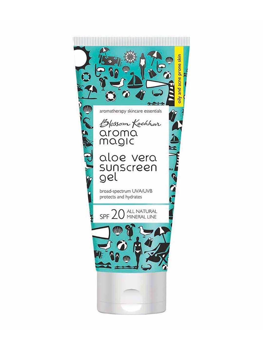 aroma magic aloe vera spf 20 sunscreen gel to protect & hydrate skin - 100ml