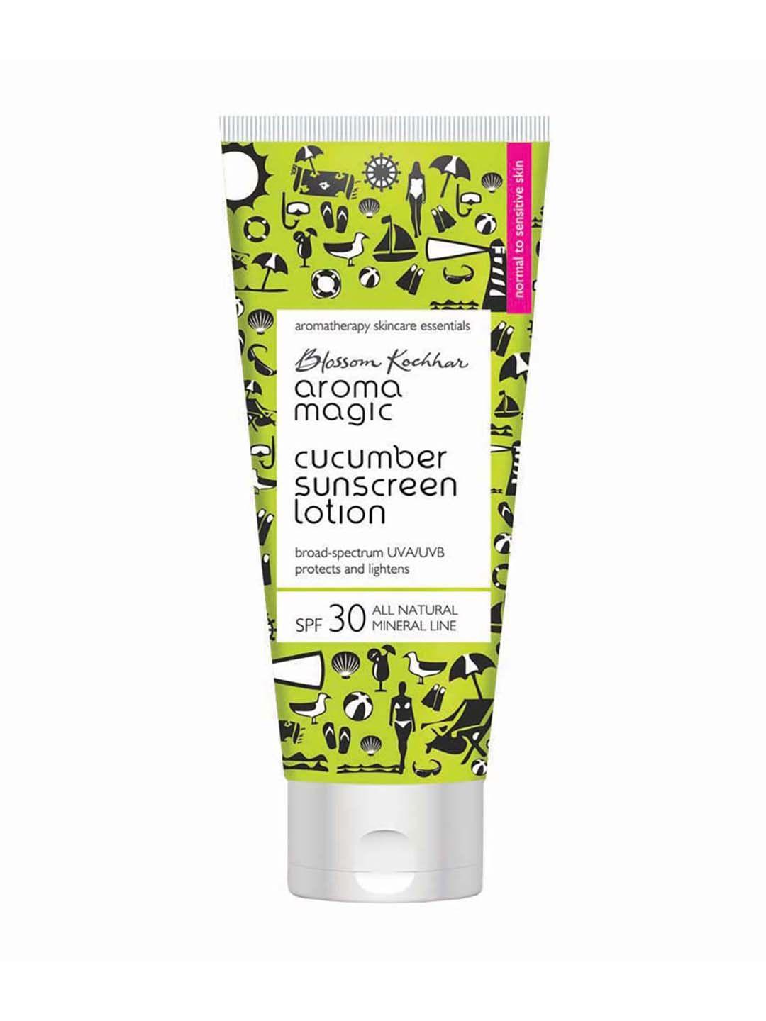 aroma magic cucumber spf 30 sunscreen lotion to protect & lighten skin - 100ml