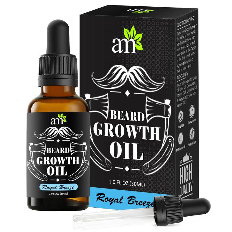 aromamusk 100% natural royal breeze beard growth oil