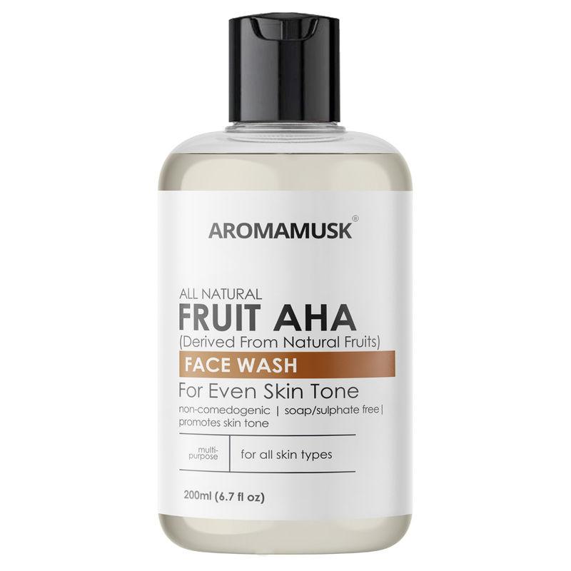 aromamusk fruit aha face wash