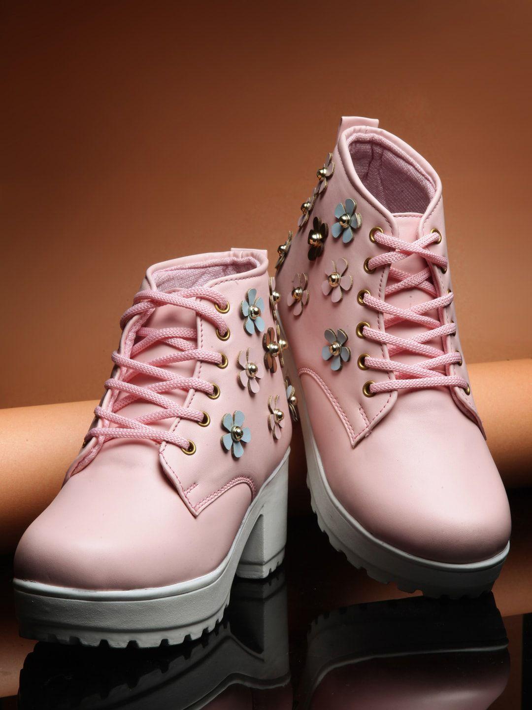 aroom women pink sneakers