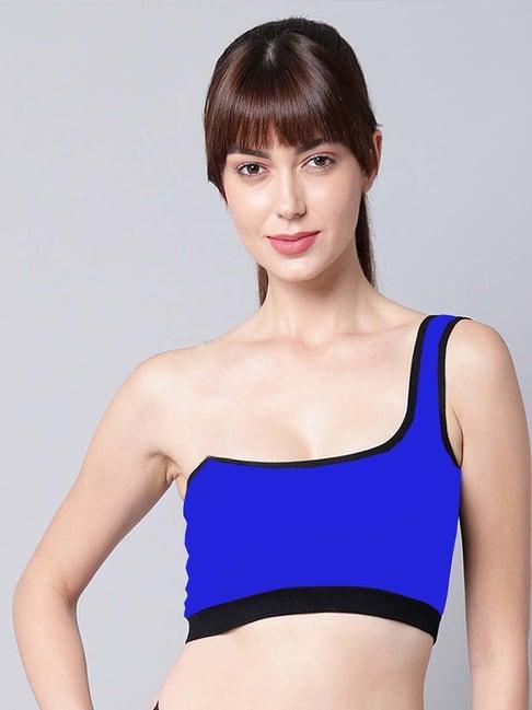 arousy blue cotton bralette bra