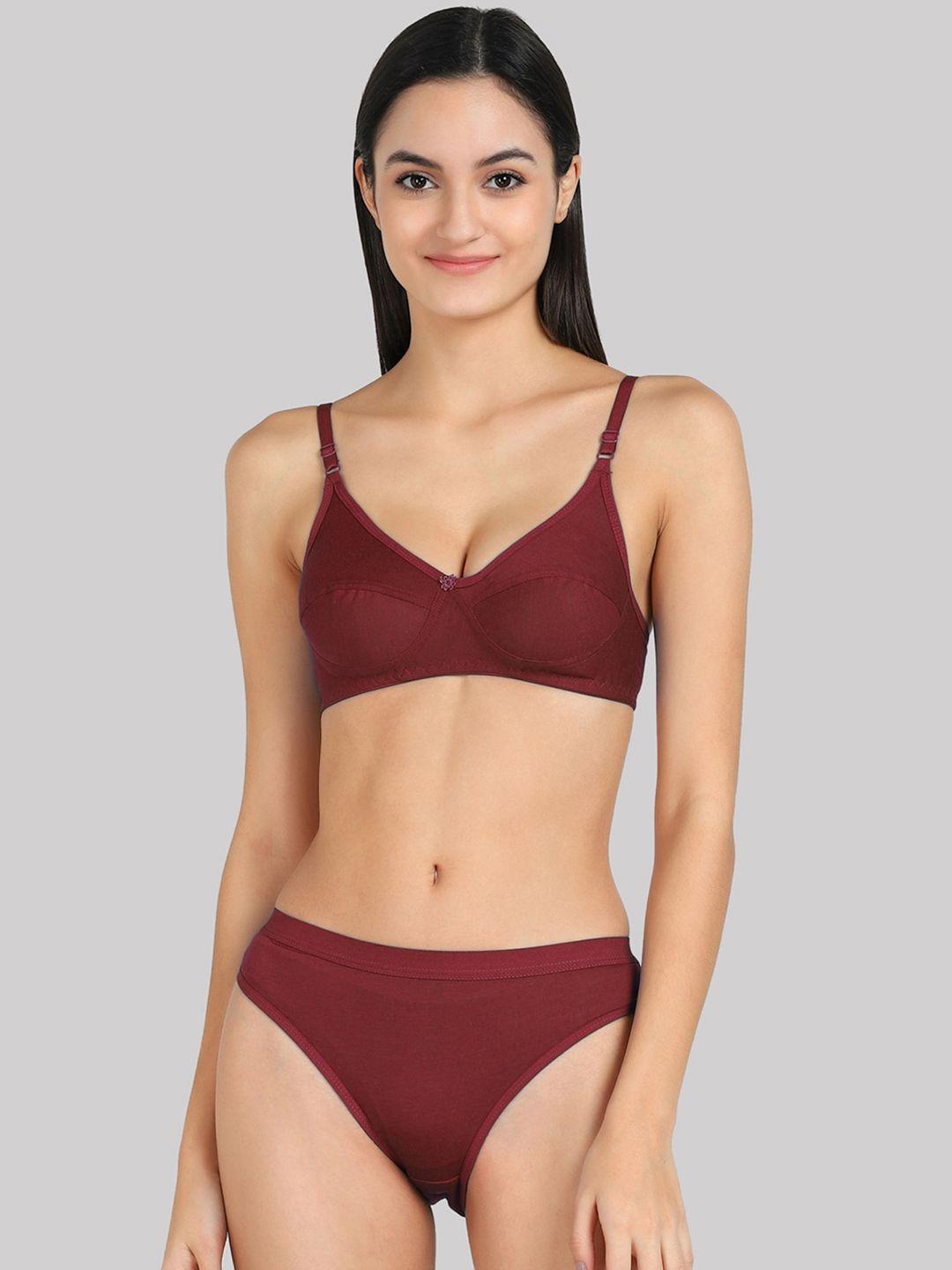 arousy mid-rise cotton lingerie set