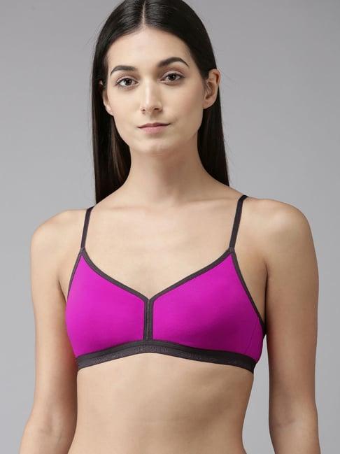 arousy purple cotton t-shirt bra