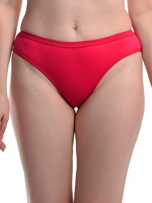 arousy red cotton hipster panty