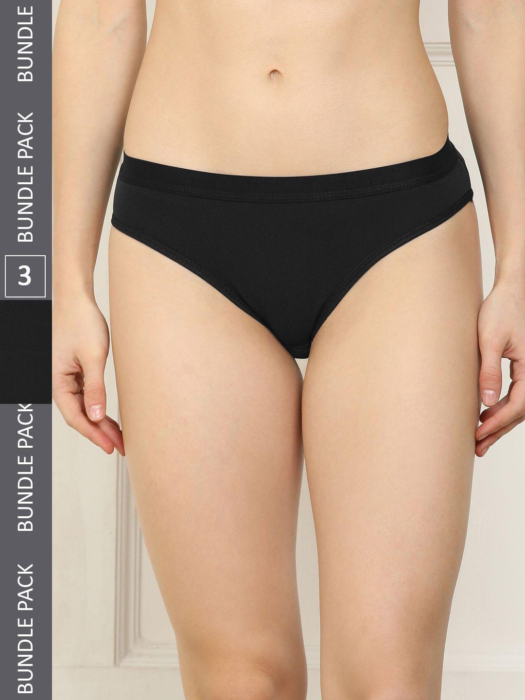 arousy women pack of 3 mid-rise hipster briefs