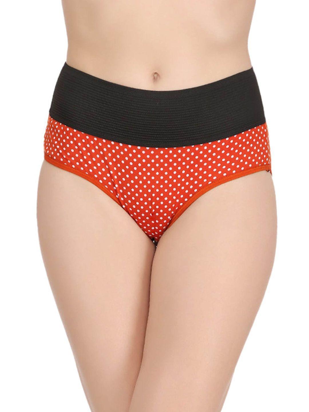 arousy women printed high-rise hipster briefs