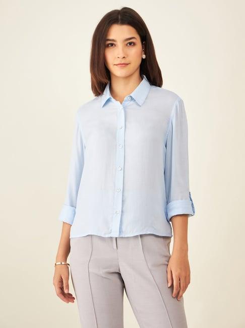 arras powder blue shirt