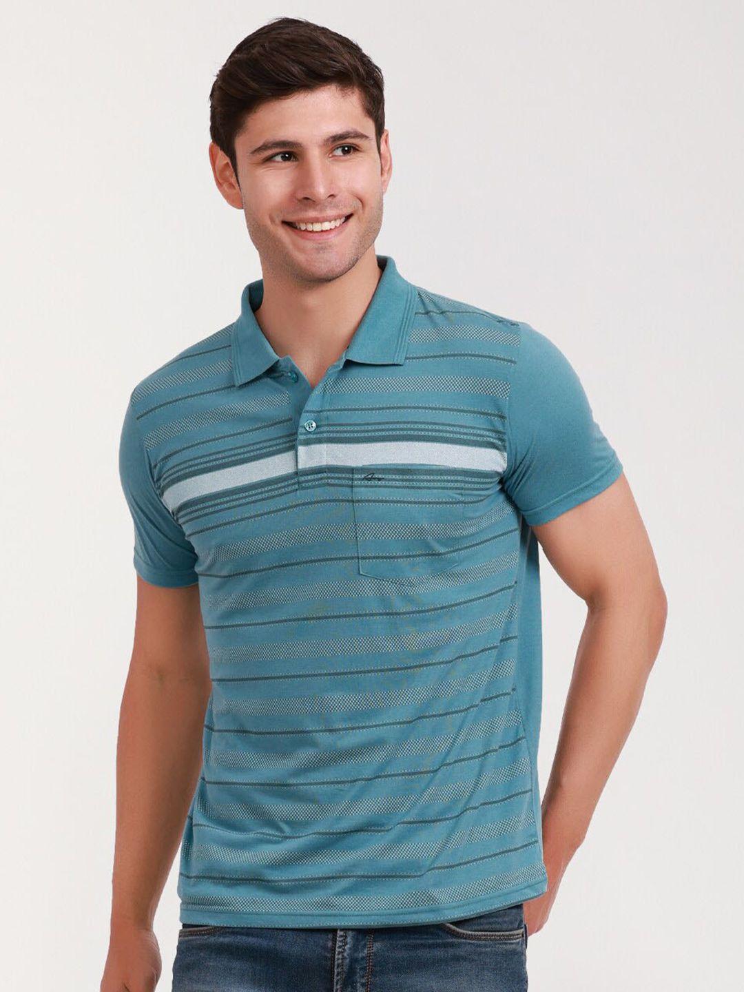 array men polo collar pockets t-shirt