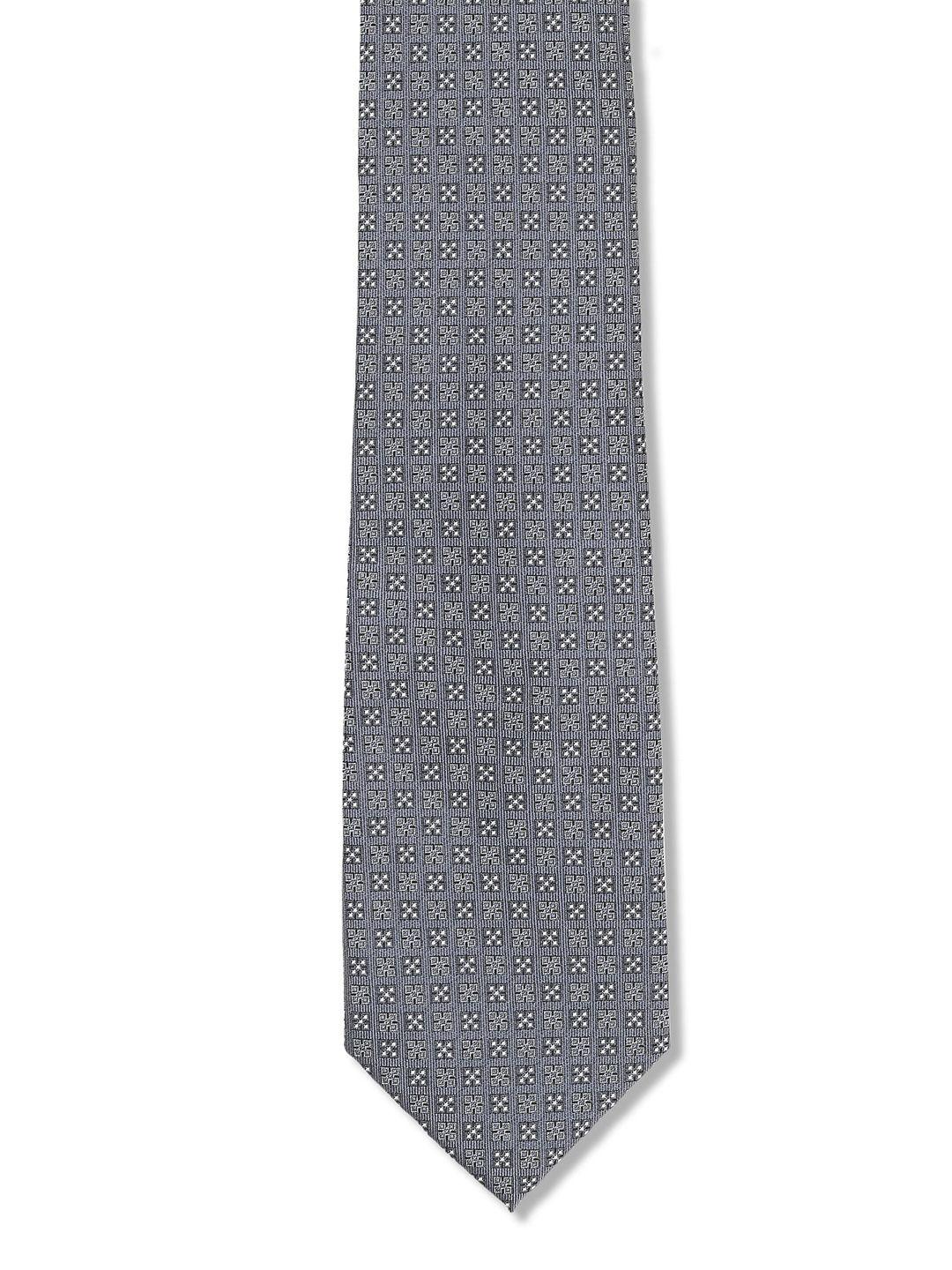 arrow men grey printed broad tie