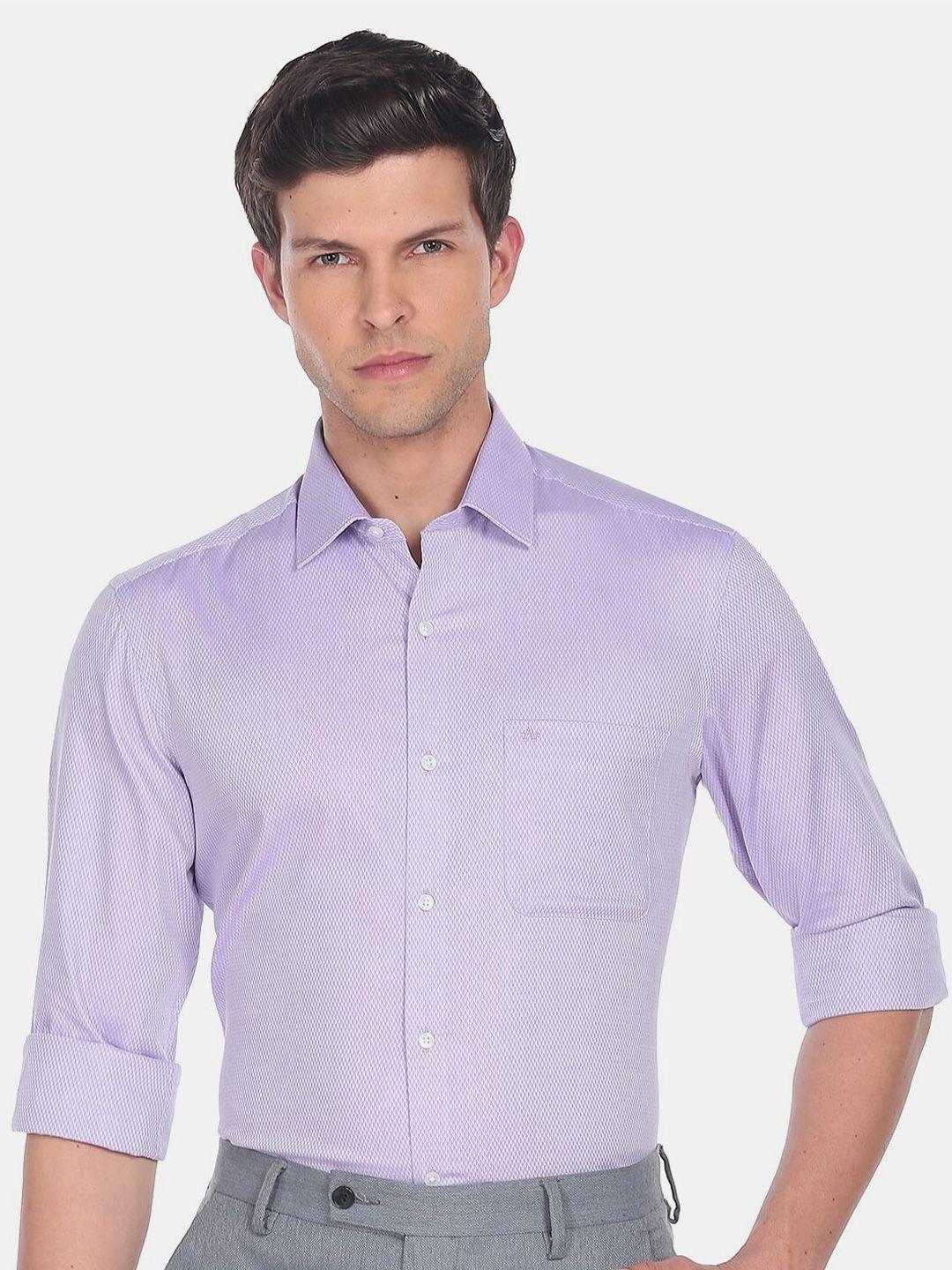 arrow men slim fit formal pure cotton shirt