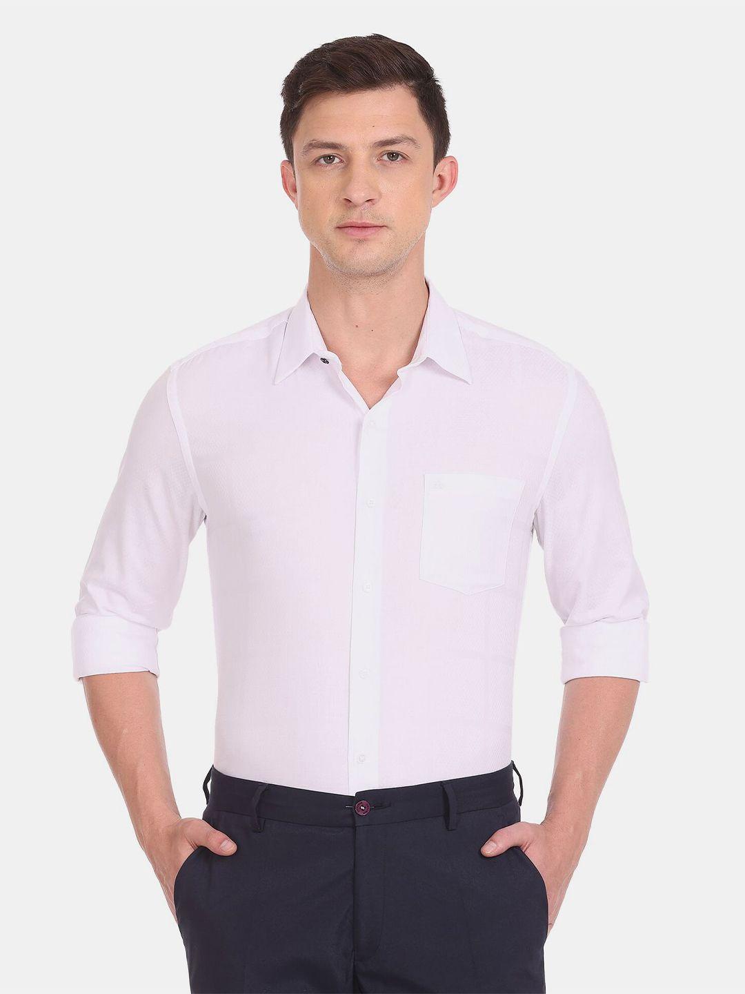 arrow new york men slim fit formal pure cotton shirt