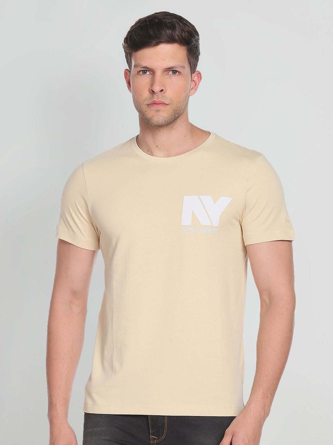 arrow sport brand print cotton t-shirt