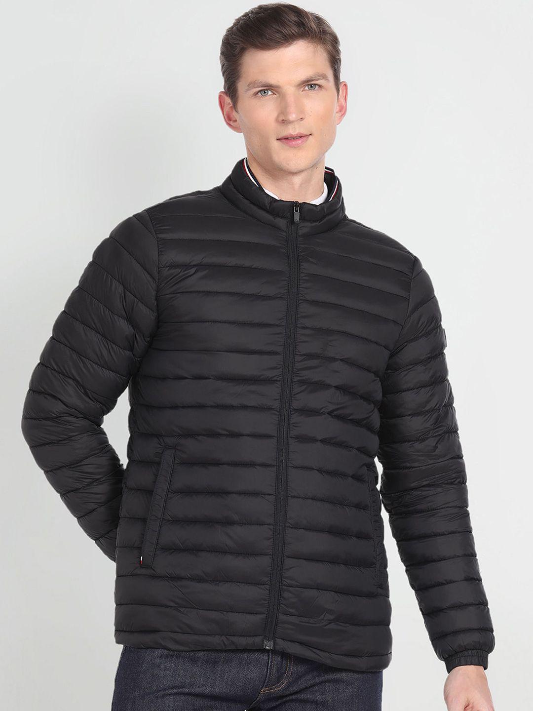 arrow sport mock collar long sleeve zip detail puffer jacket