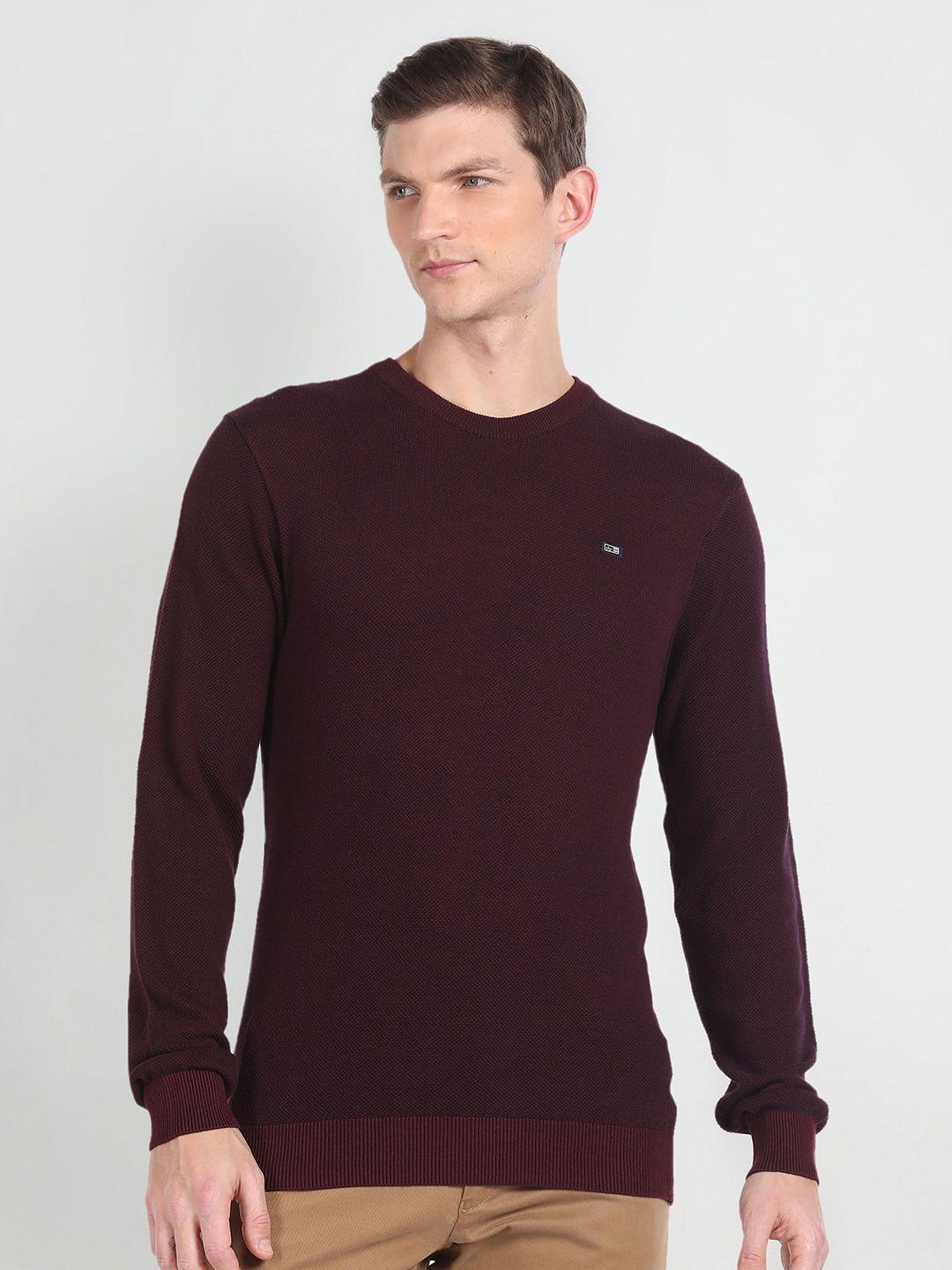 arrow sport round neck pullover sweater