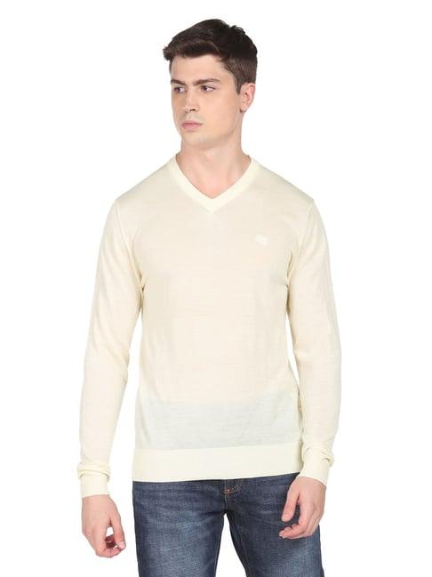 arrow cream regular fit sweater