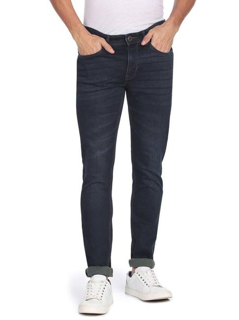 arrow denim blue slim fit jeans