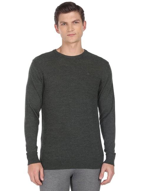 arrow grey regular fit sweater