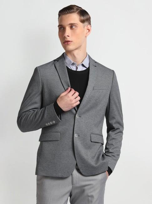 arrow grey slim fit blazer