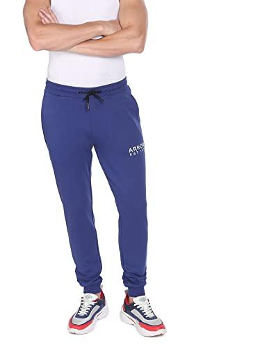 arrow knit joggers dark blue