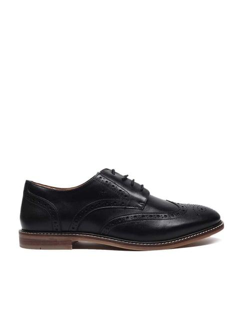 arrow men's cavill carbon black derby shoes