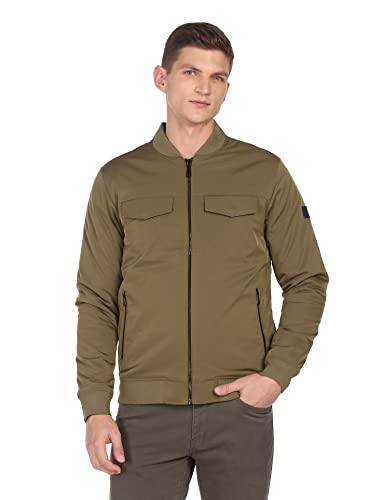 arrow men's regular jacket (anaejk4606_olive_m)