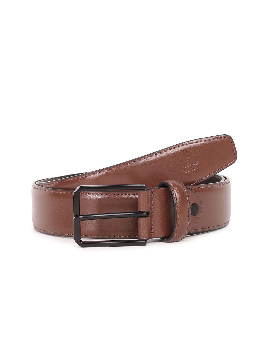 arrow men brown leather formal belt