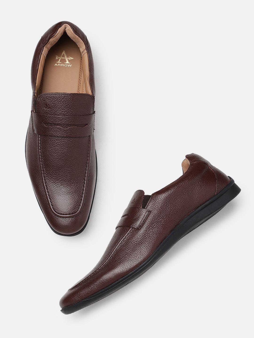 arrow men divine leather loafers