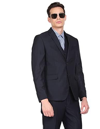 arrow men navy reversible waistcoat three piece formal suit