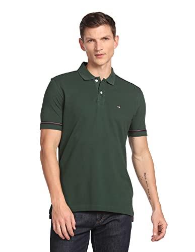 arrow men sports charcoal polo regular fit t-shirt (ascbts3538_l)