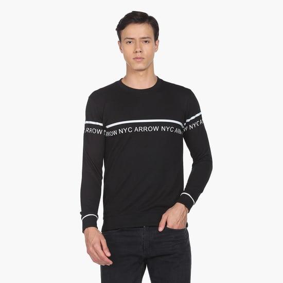 arrow new york men brand print sweatshirt