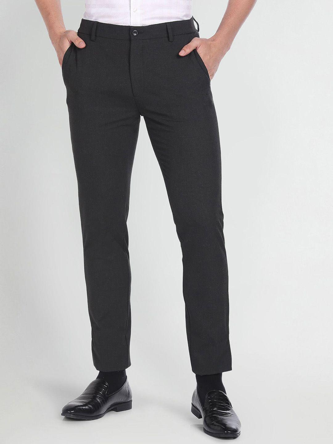 arrow new york men mid rise formal trousers