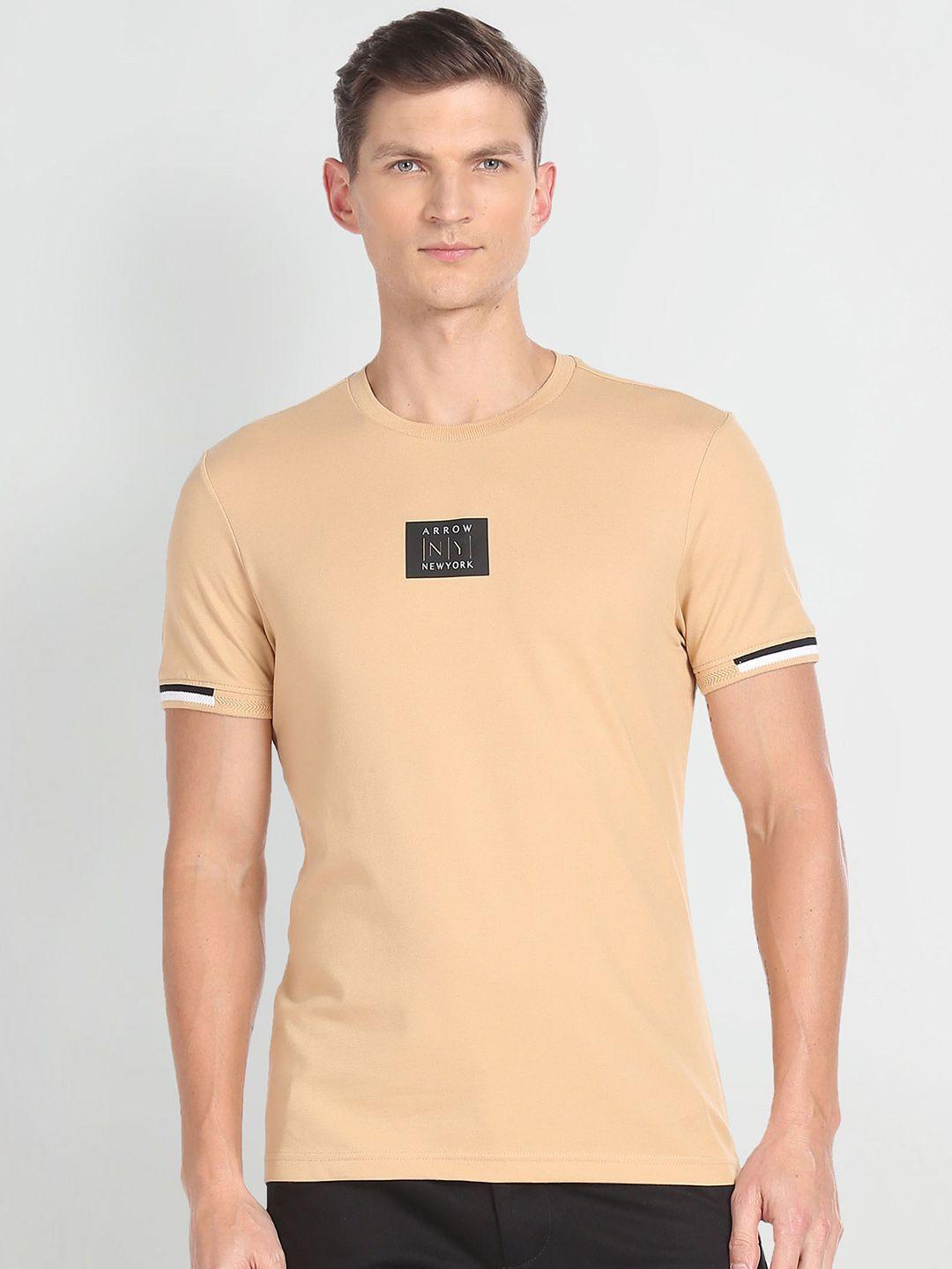 arrow new york round neck pure cotton t-shirt