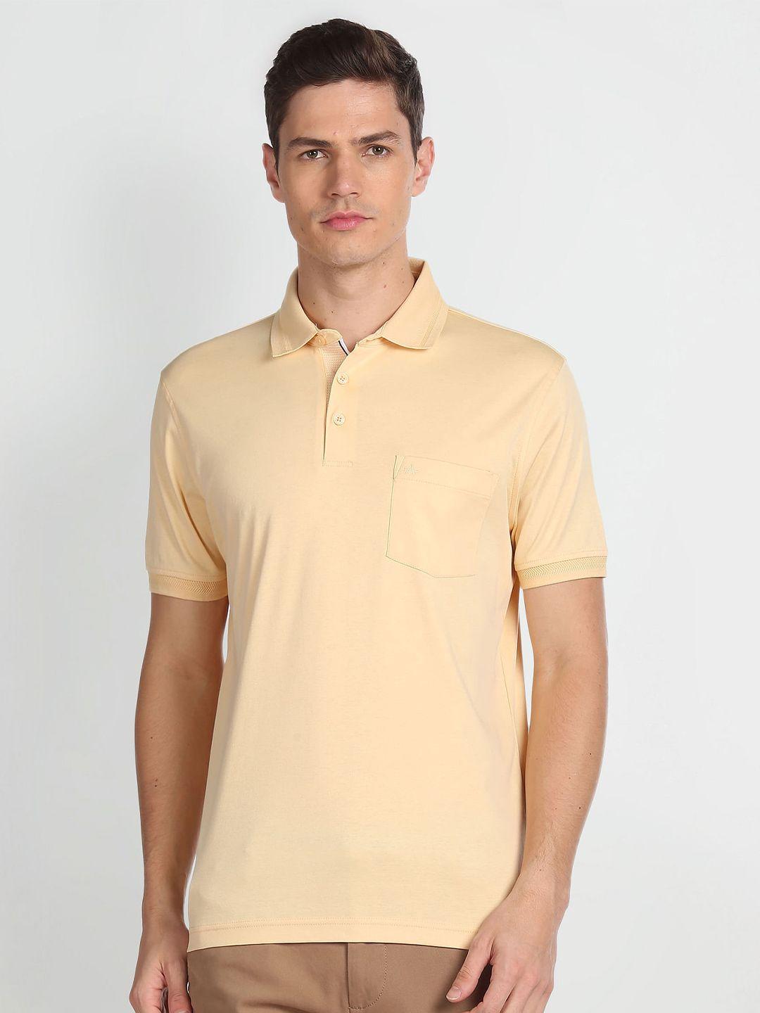 arrow polo collar pure cotton casual t-shirt