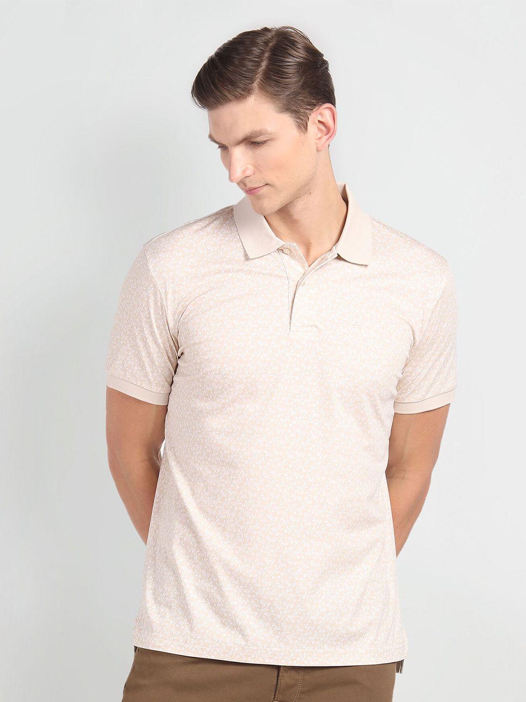 arrow polo collar regular fit pure cotton t-shirt