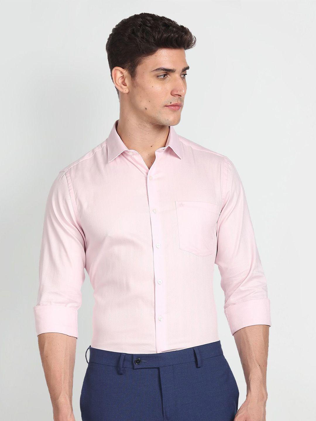 arrow self design pure cotton formal shirt