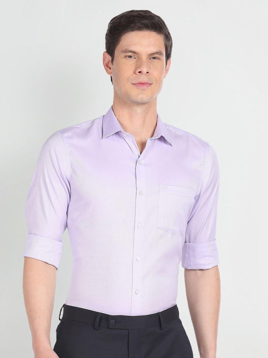 arrow self design pure cotton formal shirt