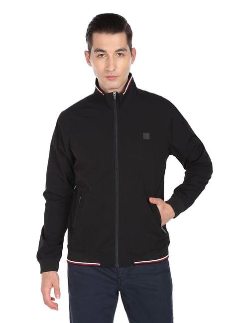 arrow sport black regular fit jacket