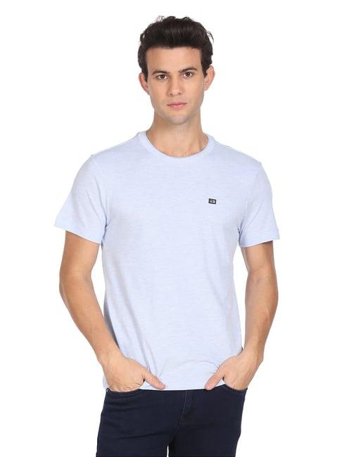 arrow sport blue cotton regular fit polo t-shirts