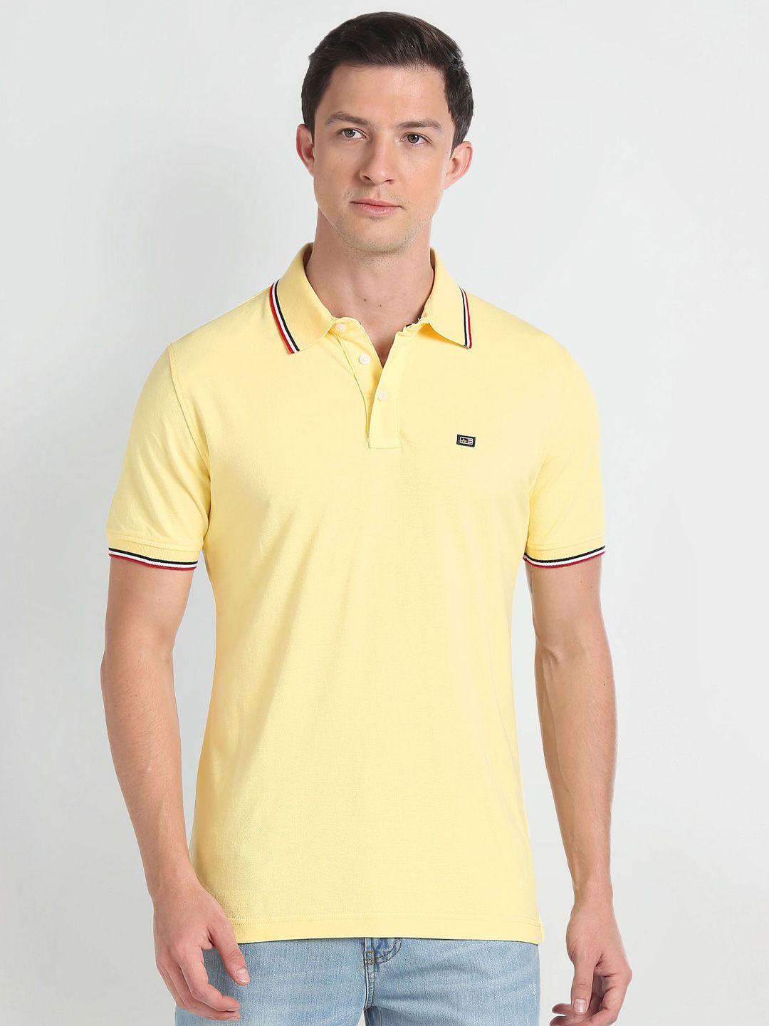 arrow sport cotton polo collar relaxed fit t-shirt