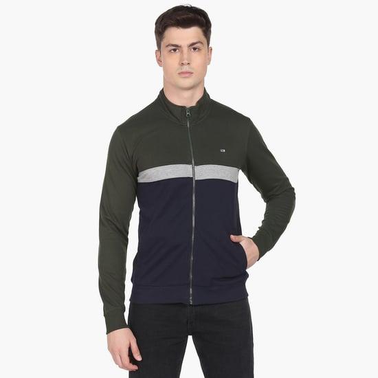 arrow sport men colourblocked sweatshirt