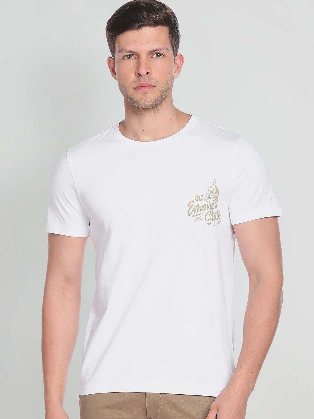 arrow sport men graphic print pure cotton t-shirt