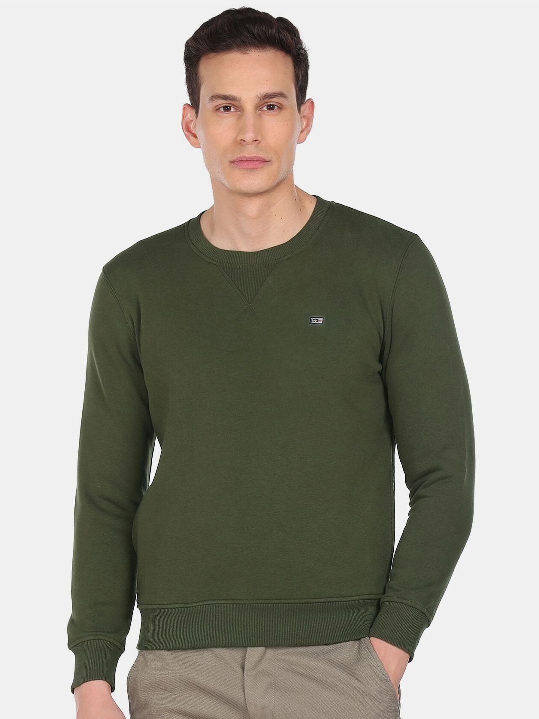 arrow sport men green sweatshirt
