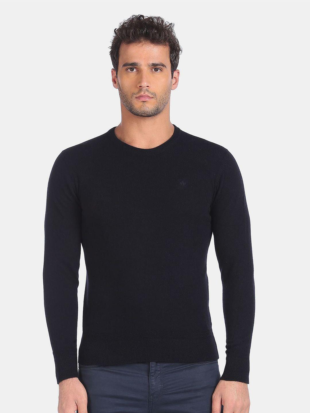 arrow sport men navy blue pullover